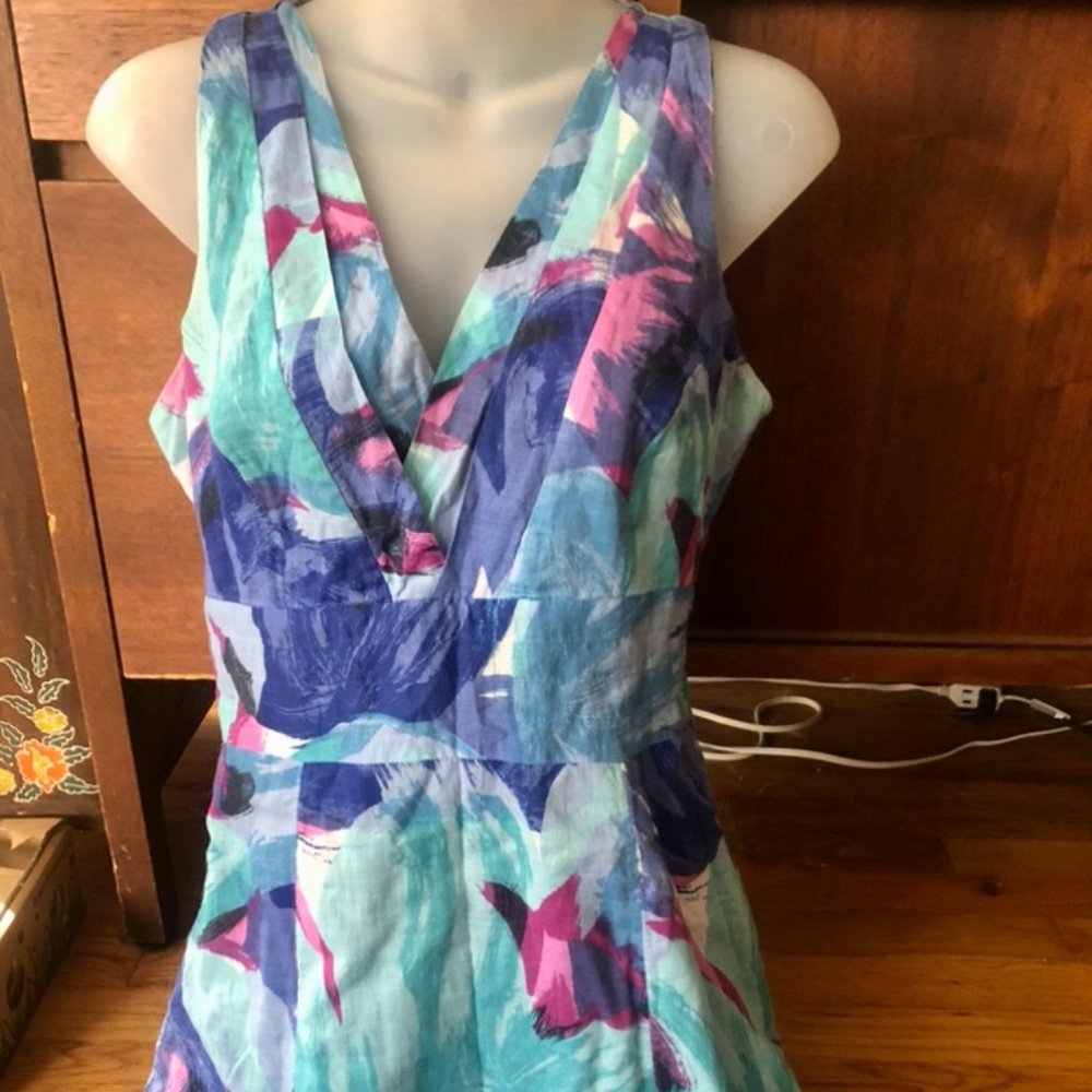 🌵Merona Dress 90s Style Pastel Sleeveless V-Neck, Size 4